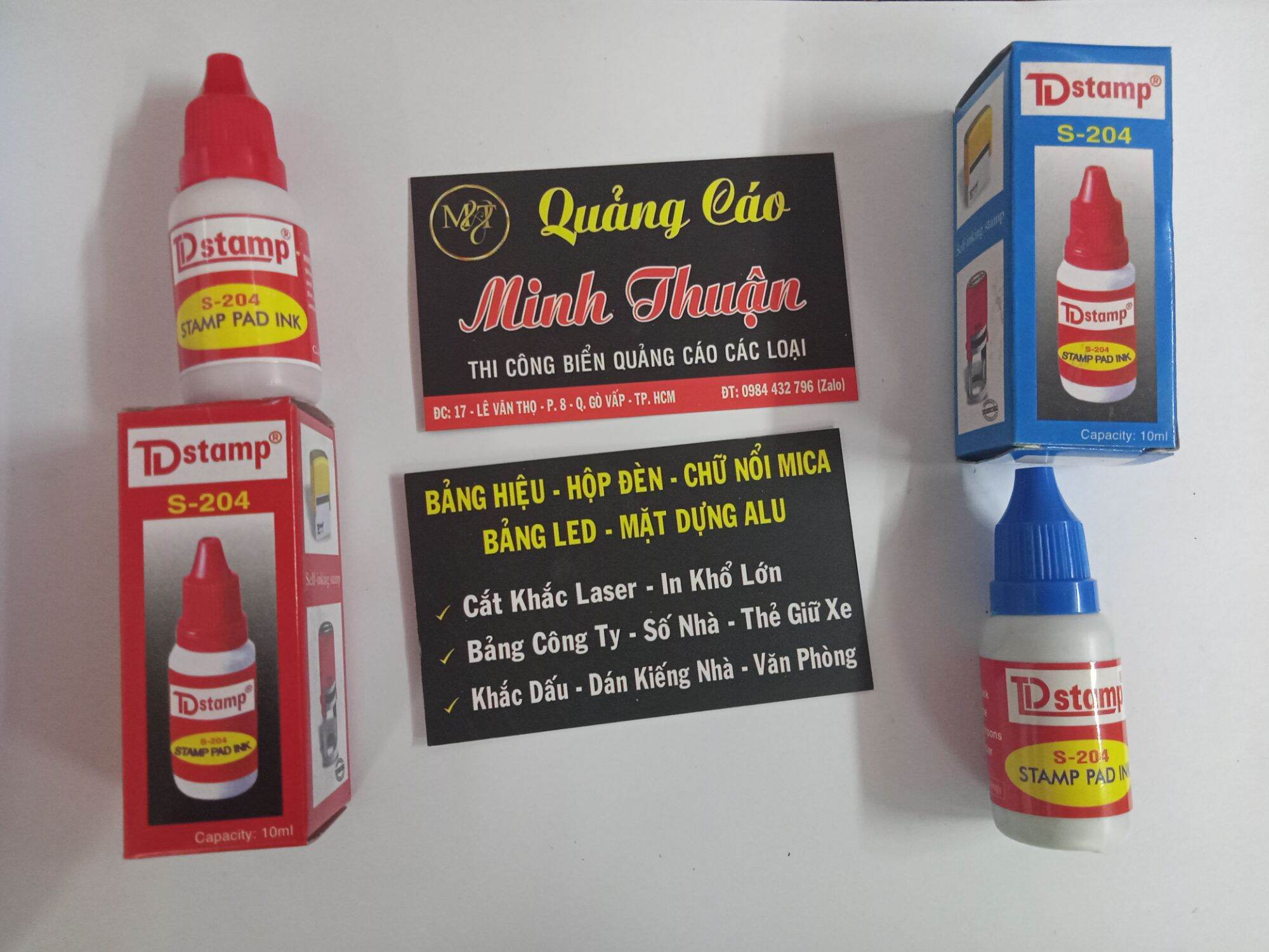Mực Dấu Dstamp Xanh - Đỏ 10ml