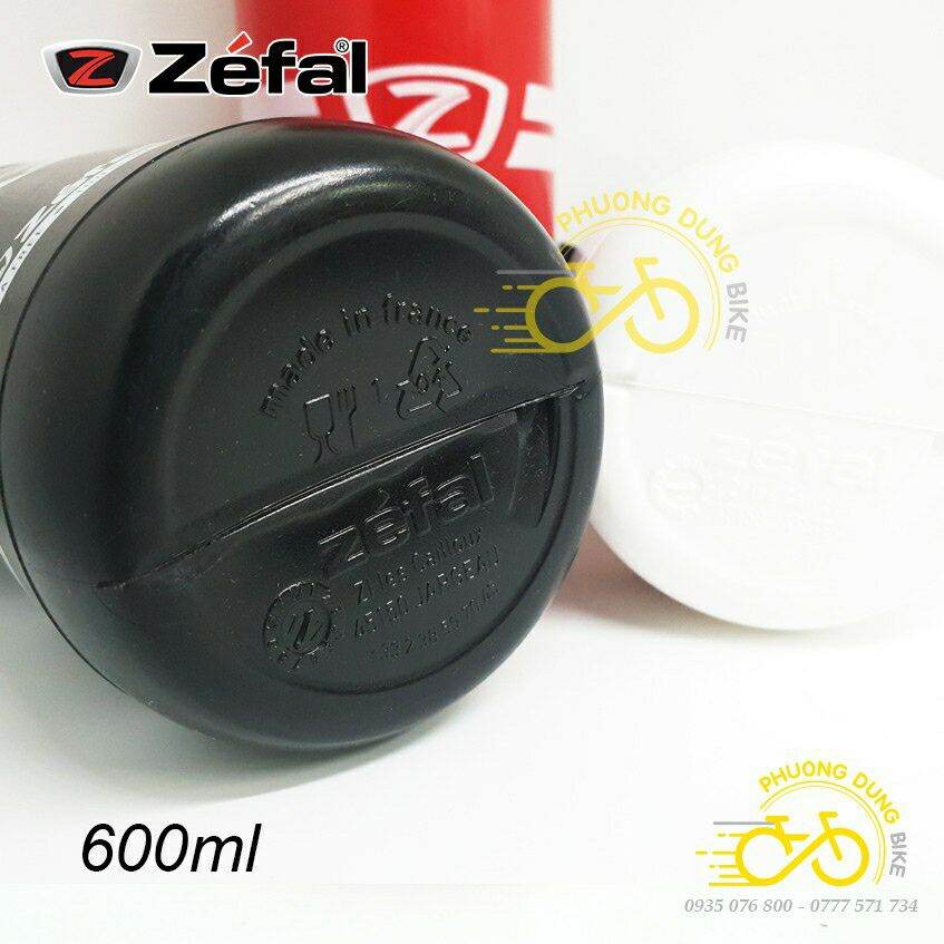 Bình Nước Xe Đạp ZEFAL PREMIER 600ml – Nhựa Không BPA, Dẻo, Nhẹ, Gắn Khung Xe