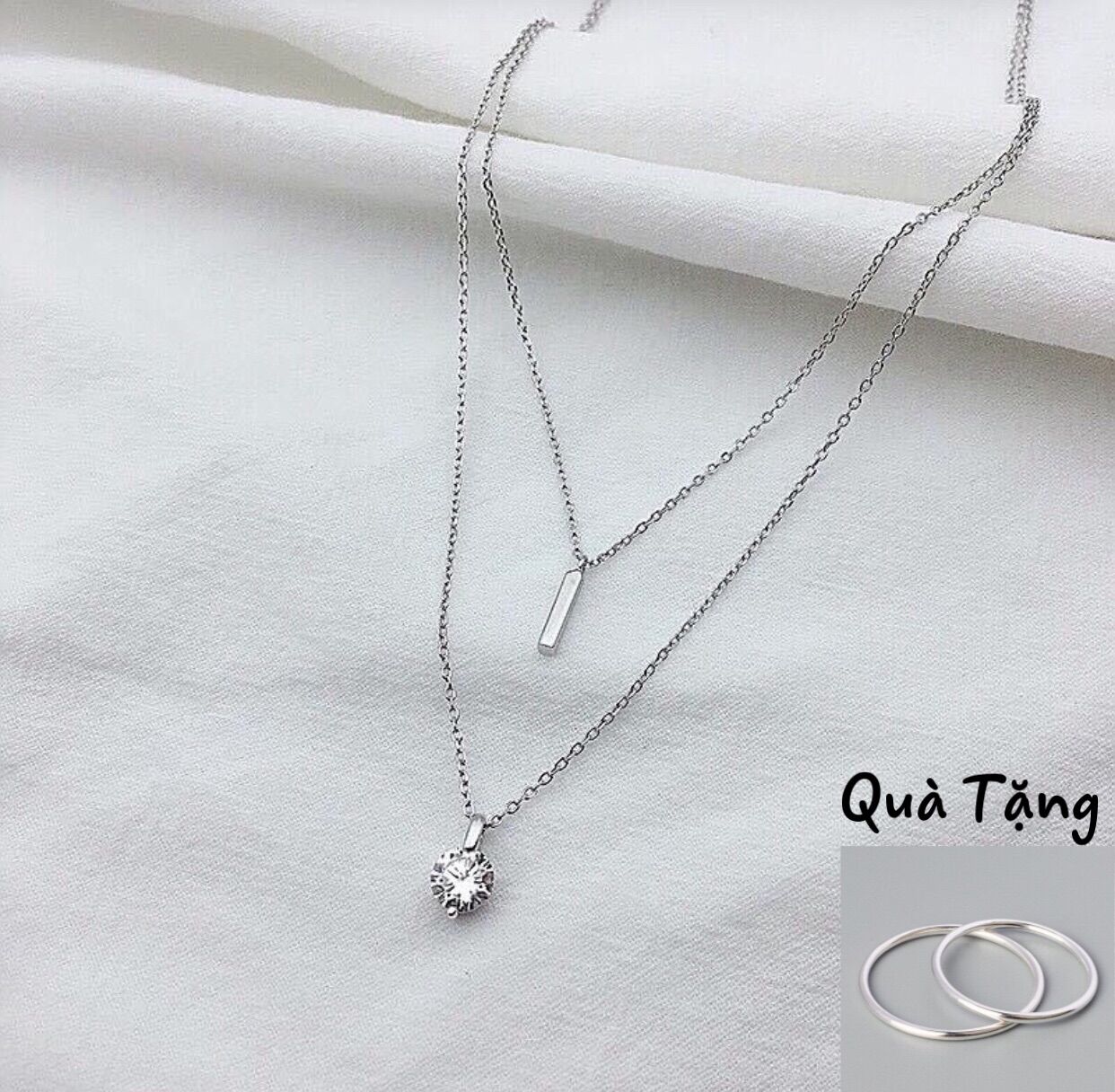 Dây chuyền nữ, dây chuyền bạc ta