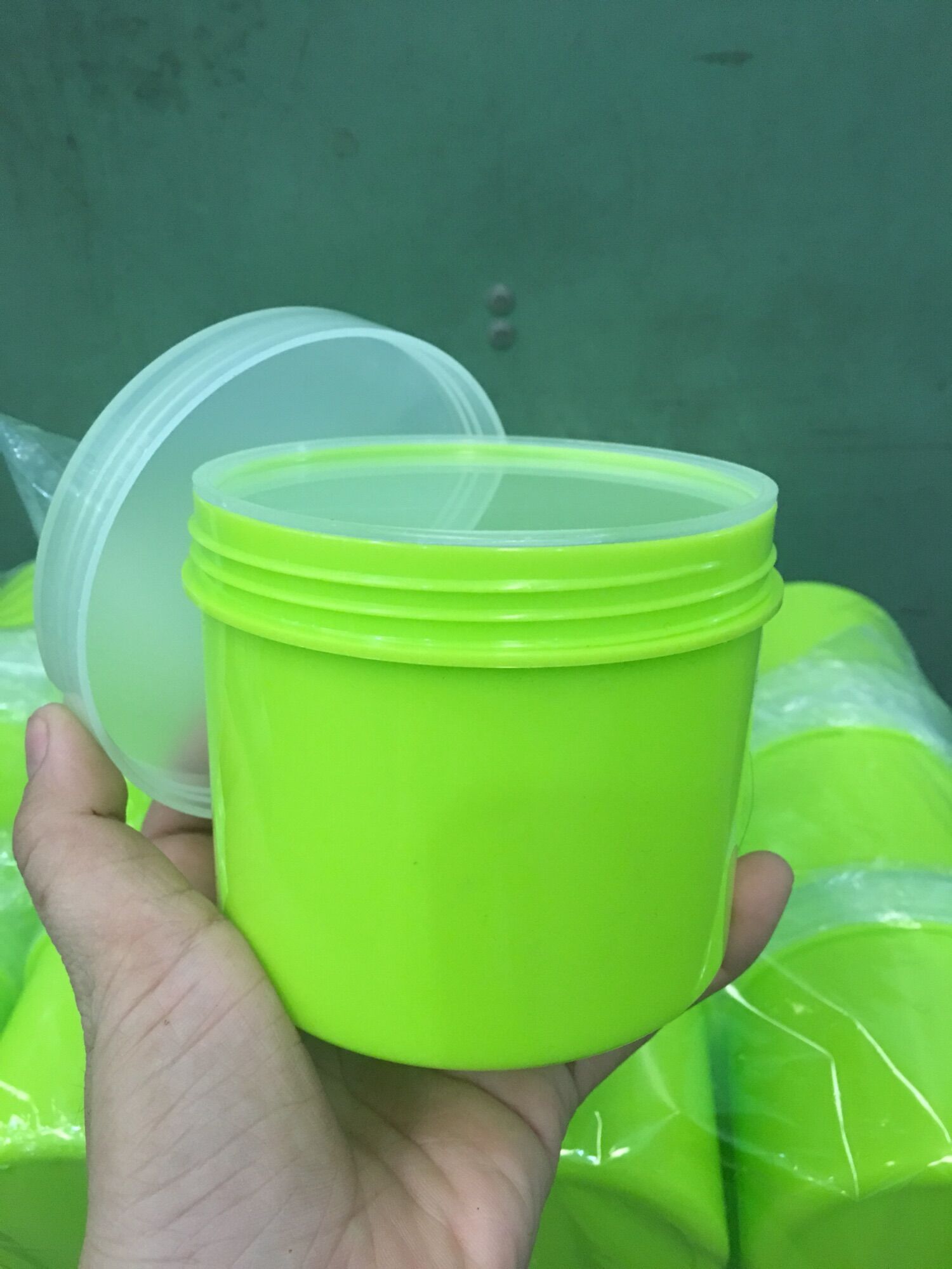 10 hủ đựng kem body 500gr xanh lá