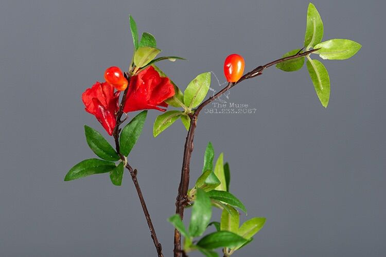 Hoa Lựu - Cành Hoa Decor - Trang Trí Nhà cửa