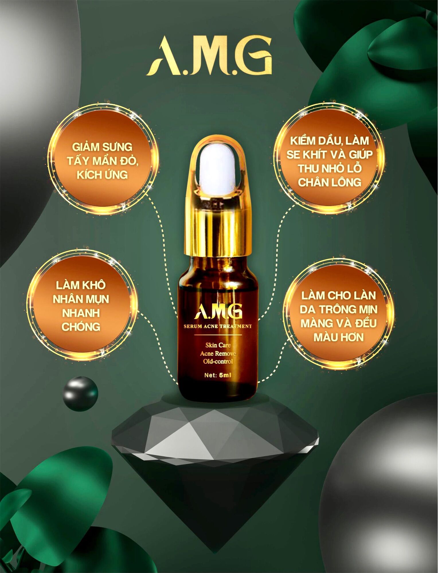 [HCM]Thảo mộc Amg skin care ( tặng son kem laneige )