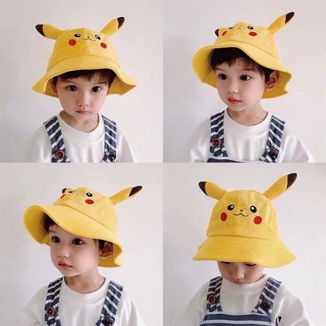 [HCM]Nón Vành Pikachu Cho Bé Siêu Cute 1T Đến 5T