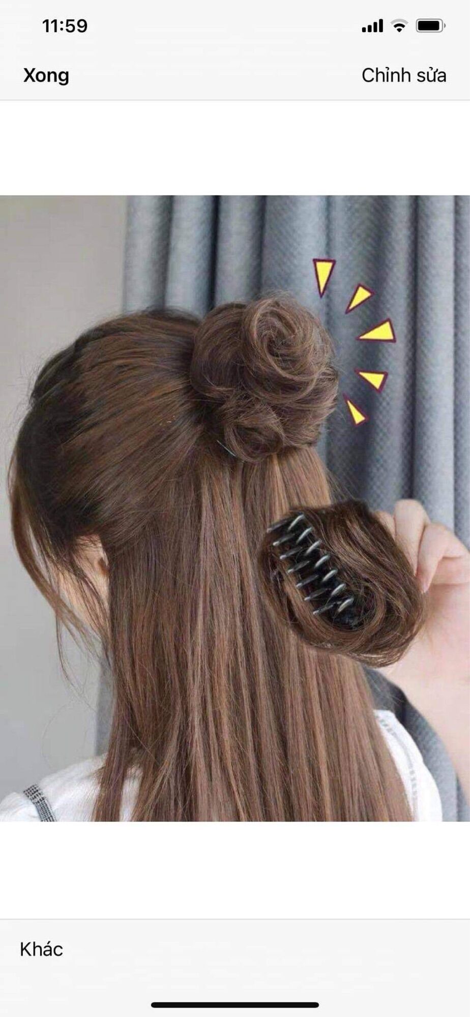 Búi kẹp xinh xắn
