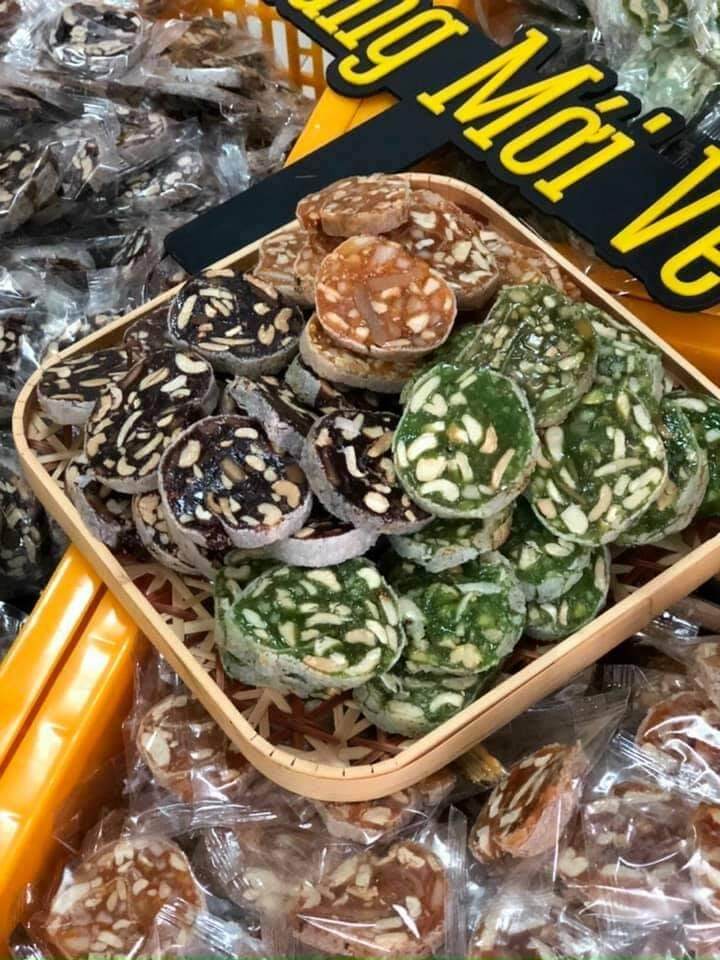 Kẹo chuối cuộn dừa non mix 3 vị 1kg