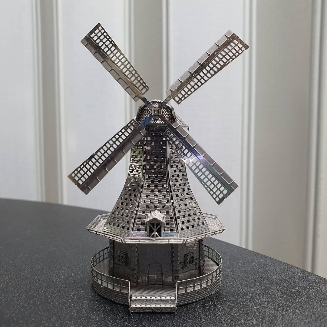 Mô hình 3D kim loại lắp ráp Cối xay gió [Chưa lắp]