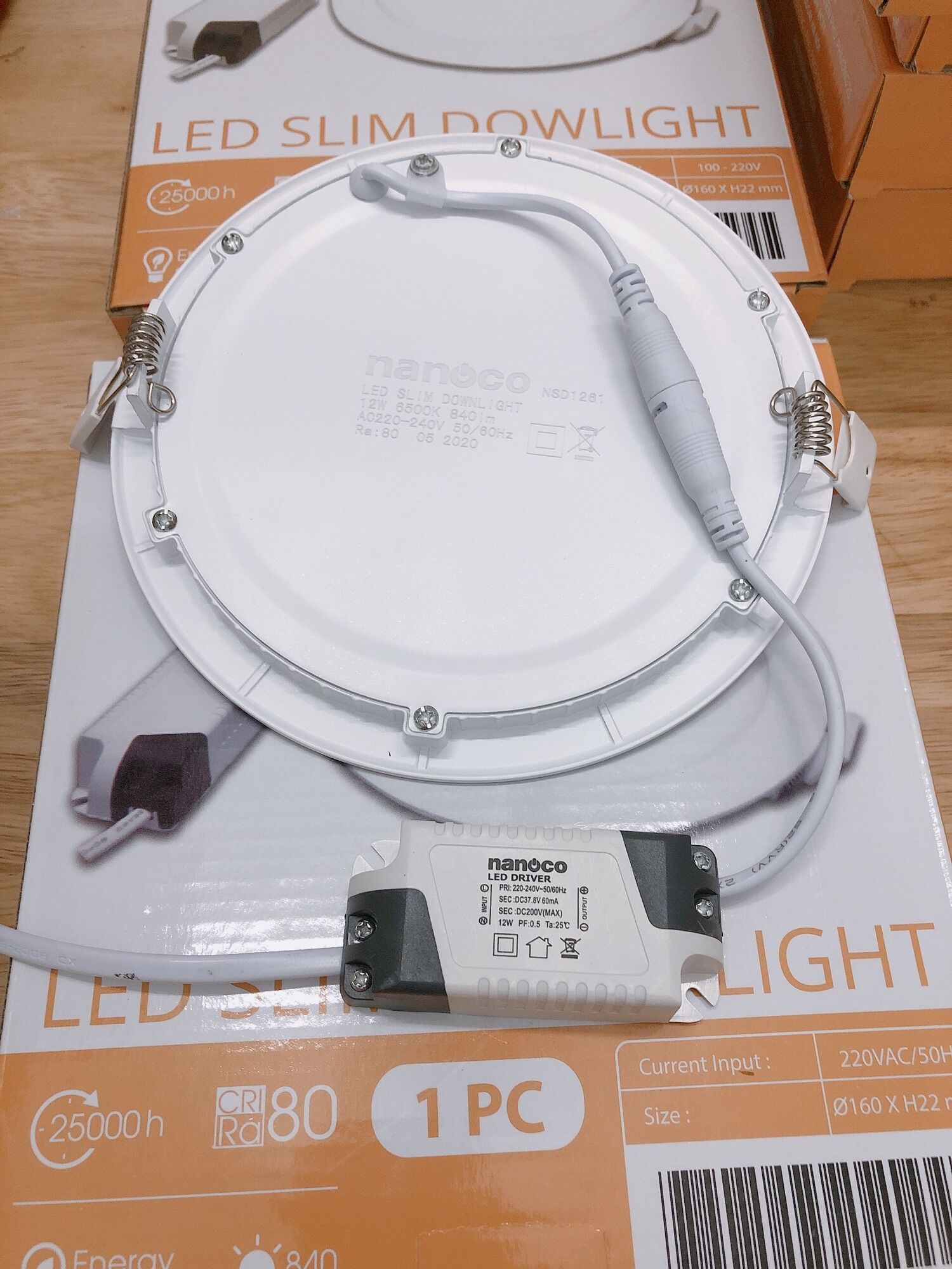 [HCM]đèn led âm Trần 12w nanoco