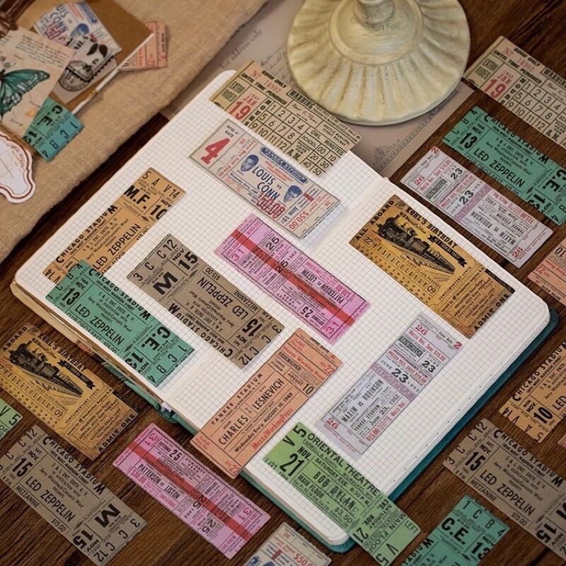 Set 30 Tờ Giấy Nền Vintage