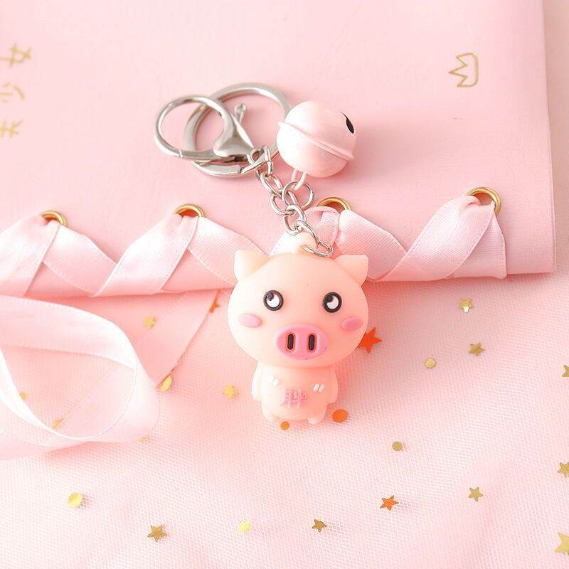 Móc khóa leng keng bé heo xinh đẹp
