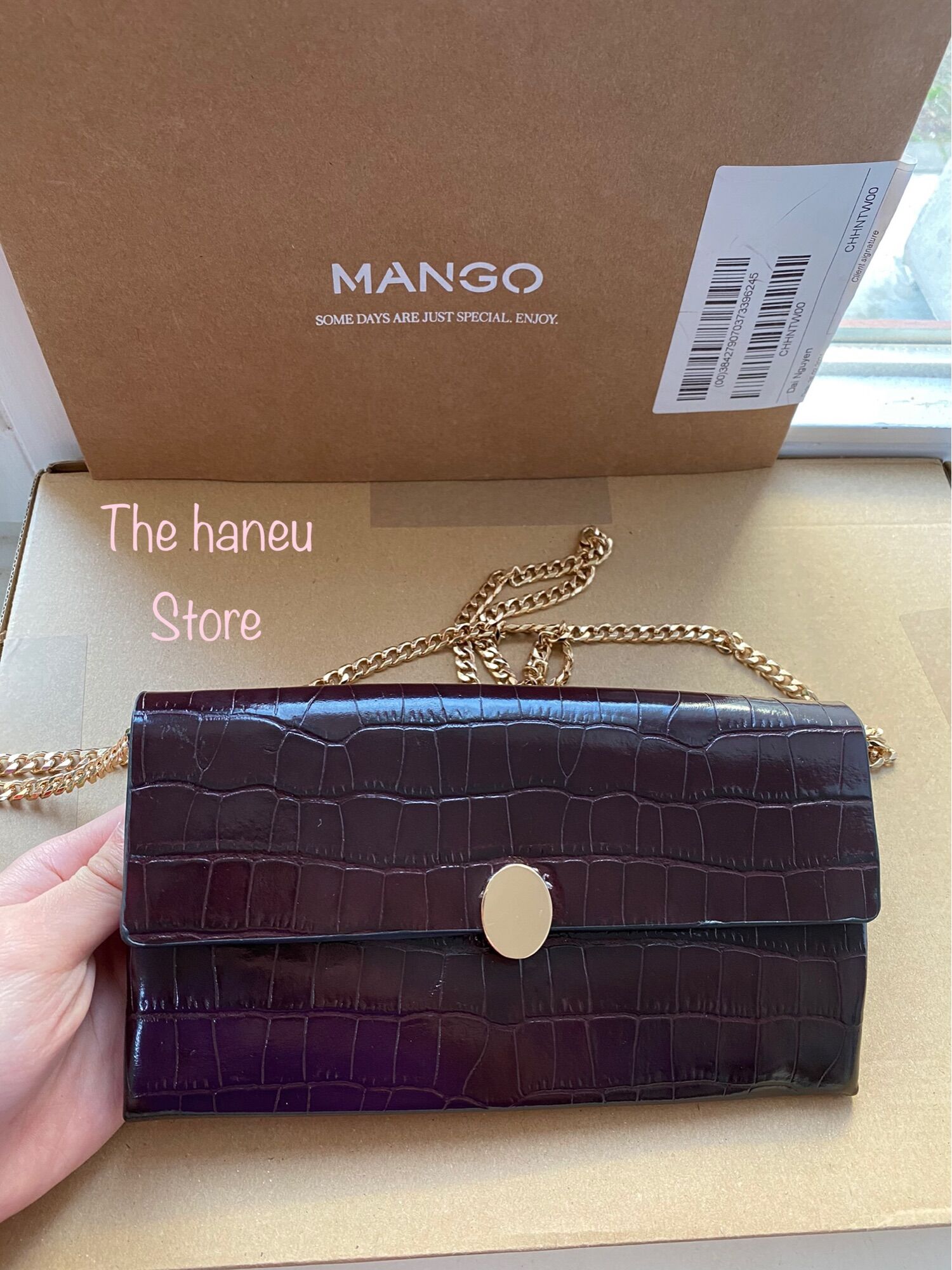 Túi Mango Auth store Đức đeo 2 kiểu (fullbill và ảnh thật) MST63