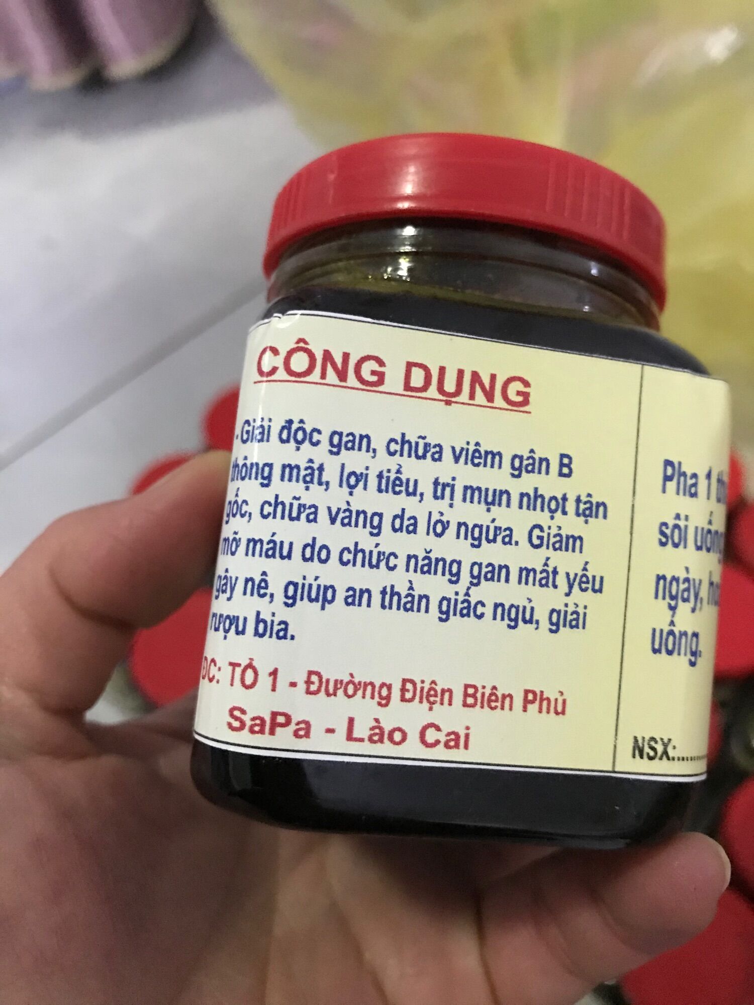Cao Atiso Sa Pa đặc lọ 200g