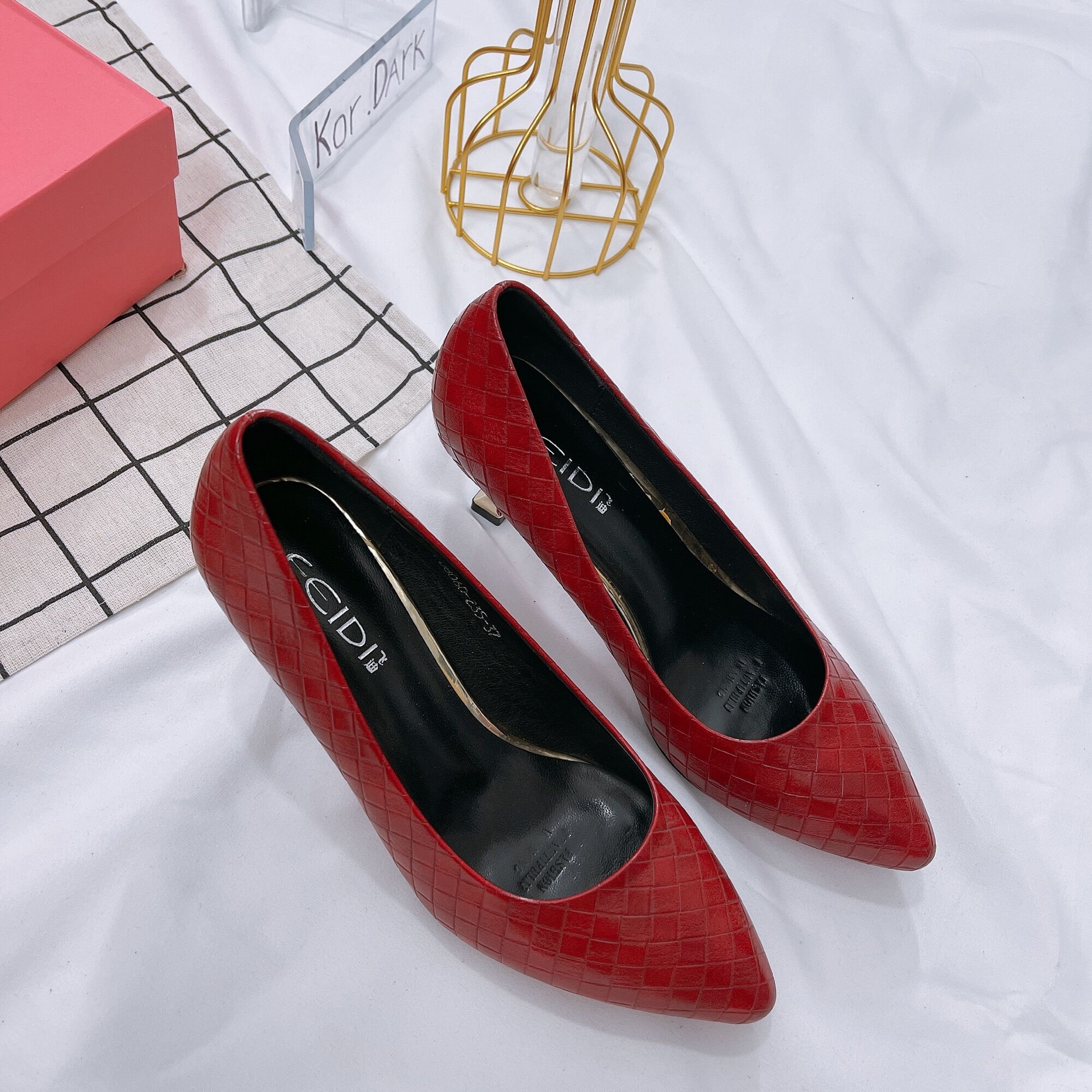 GIẦY NỮ CAO GÓT 5cm,GIẦY BÚP BÊ CAO GÓT