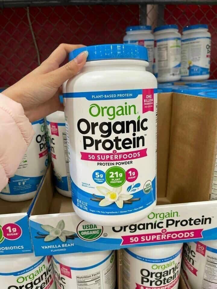 [HCM]Bột Protein Orgain Organic Protein 1224g BILL MỸ