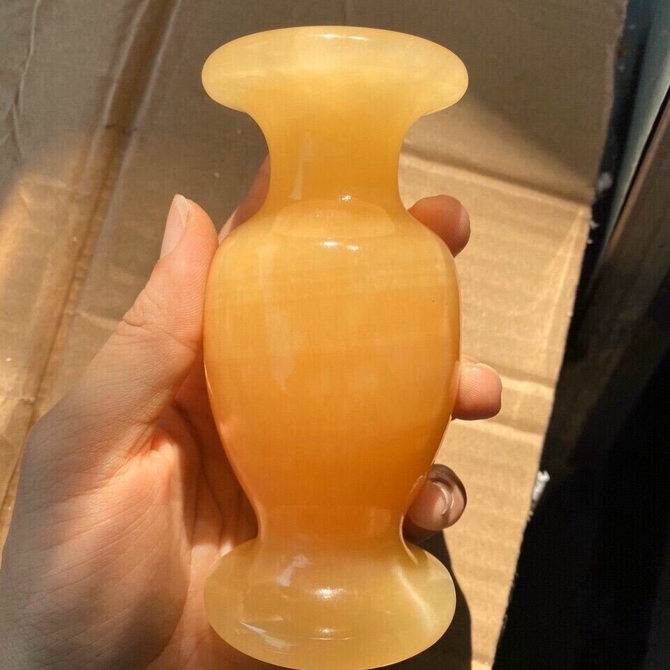 Lục bình đá ngọc Hoàng long tự nhiên 12cm