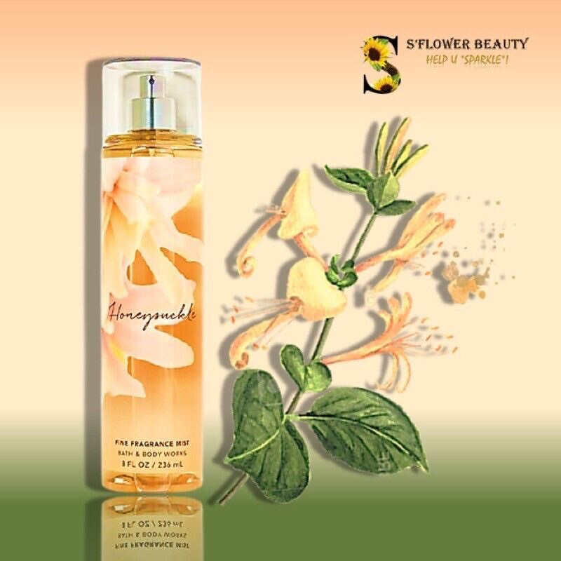 [Hcm]?? Honeysuckle ?? | Xịt Thơm Nước Hoa Toàn Thân Bath & Body Works Body Fragrance Mist (236Ml)