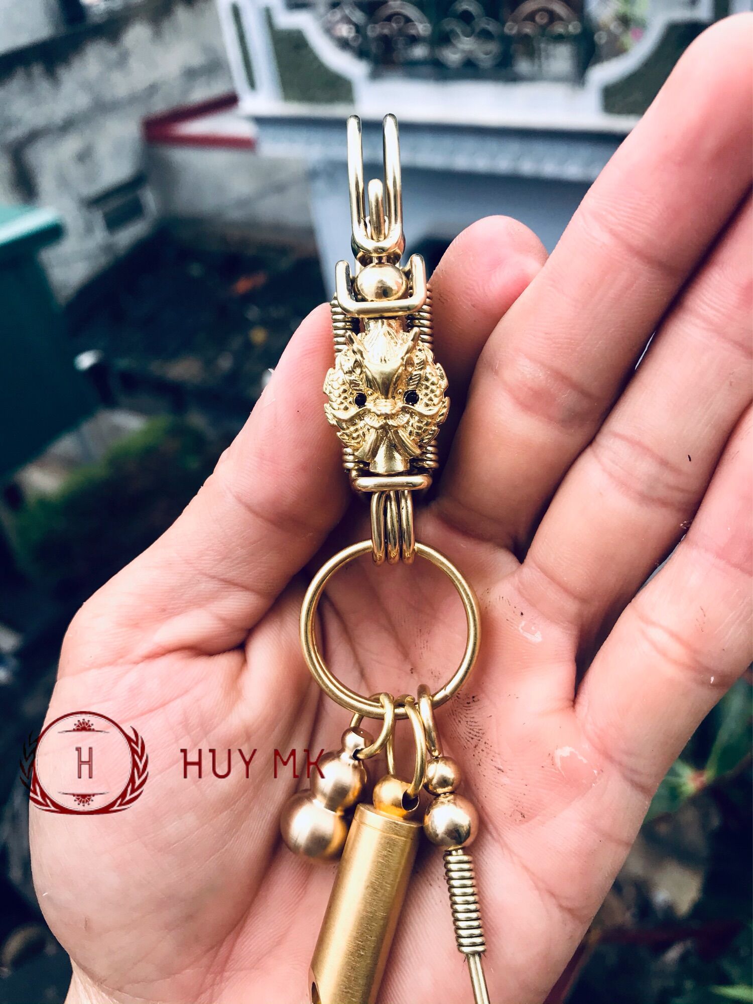 Combo móc khoá rồng vàng