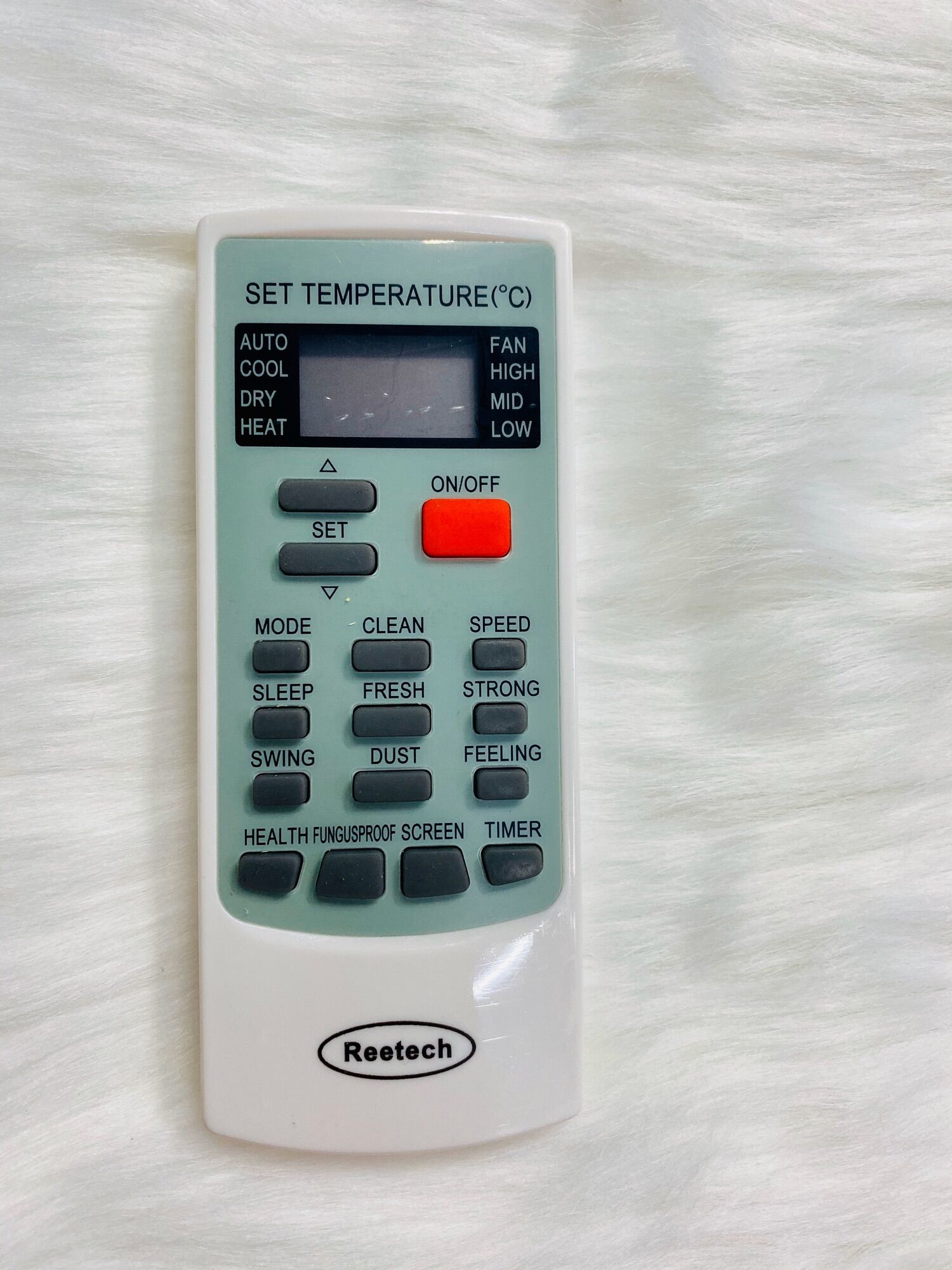REMOTE ĐIỀU KHIỂN ĐIỀU HOÀ MÁY LẠNH REETECH NÚT ĐỎ