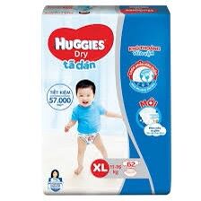 Tã/Bỉm Huggies Dán S56 - M76 - Xl62 - XXL56