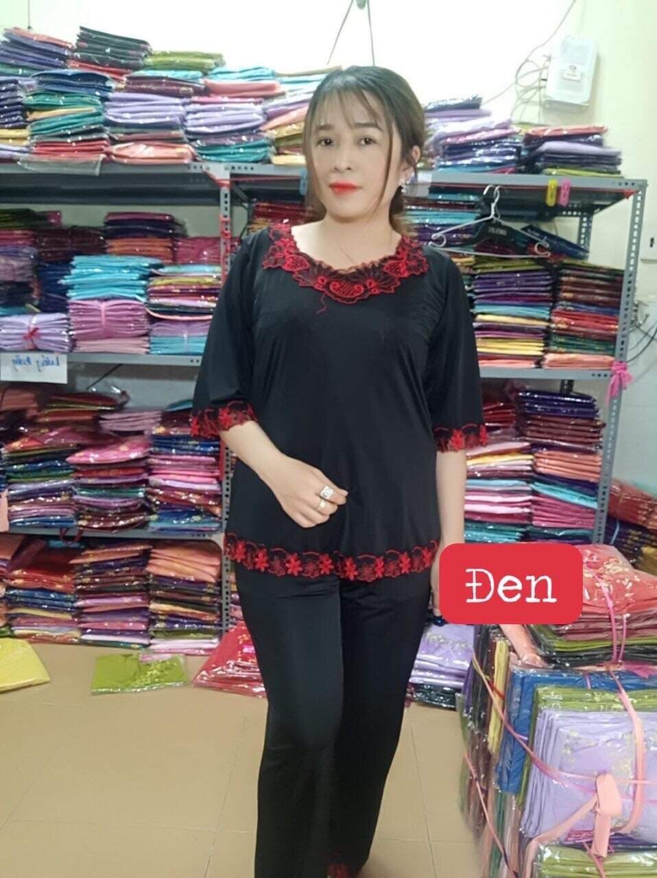 Đồ bộ thun lạnh quần dài tay lỡ