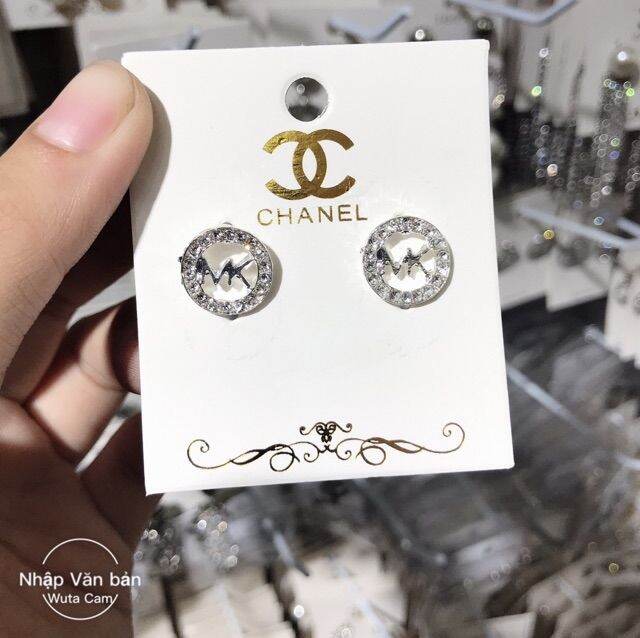 Combo 10 đôi bông tai si bạc Đính Đá lấp lánh