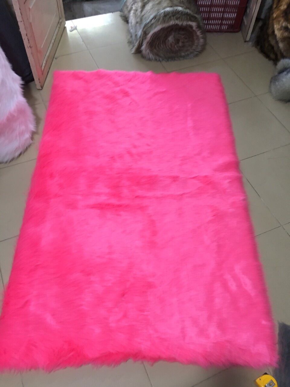 Thảm lông trải bàn - thảm lông trải kệ tủ size 50cm x 1m2 nhiều màu