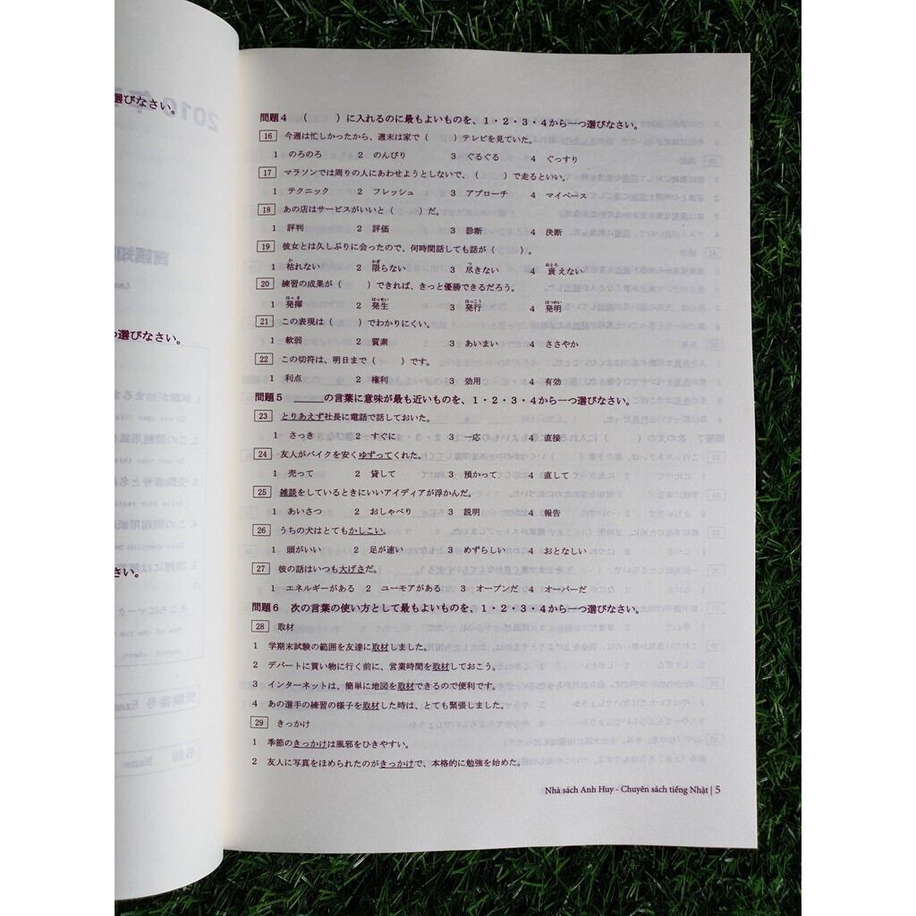 [HCM]Tông hop de thi chinh thuc N2