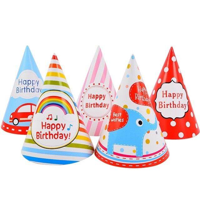 set 5 mũ sinh nhật giấy- Nón Sinh Nhật giá rẻ