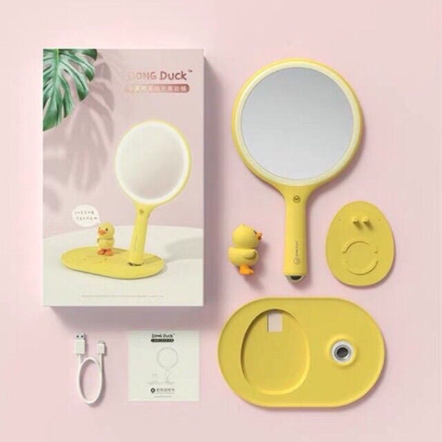 đế sạc nhanh cho Iphone+gương trang điểm Bduck (chính hãng)