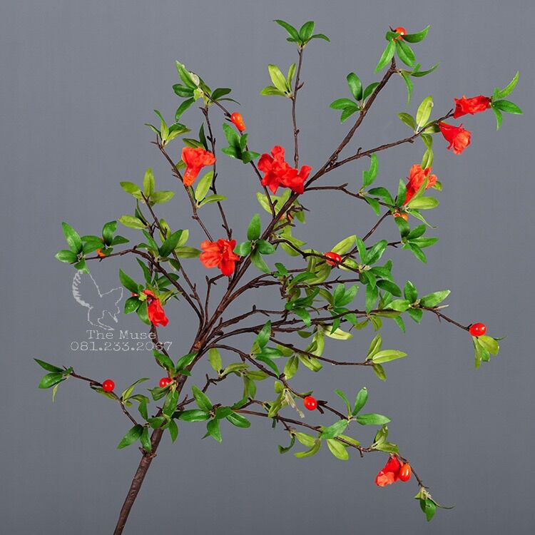 Hoa Lựu - Cành Hoa Decor - Trang Trí Nhà cửa