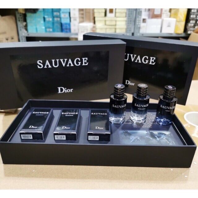 Sét Nước Hoa Nam 3 Chai 3 Mùi Của Dior Sauvage 10Ml X3 Cực Hót