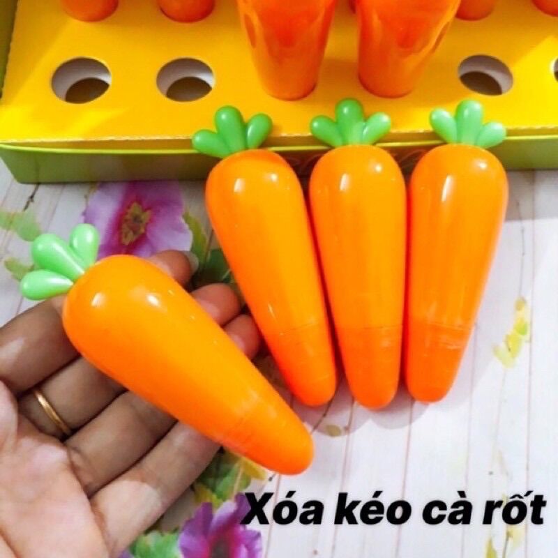 [HCM]Bút xoá kéo hình quả bơ và cà rốt (1 cái)