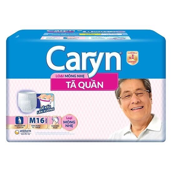 Tã quần caryn L14/M16 cho người già( bệnh)