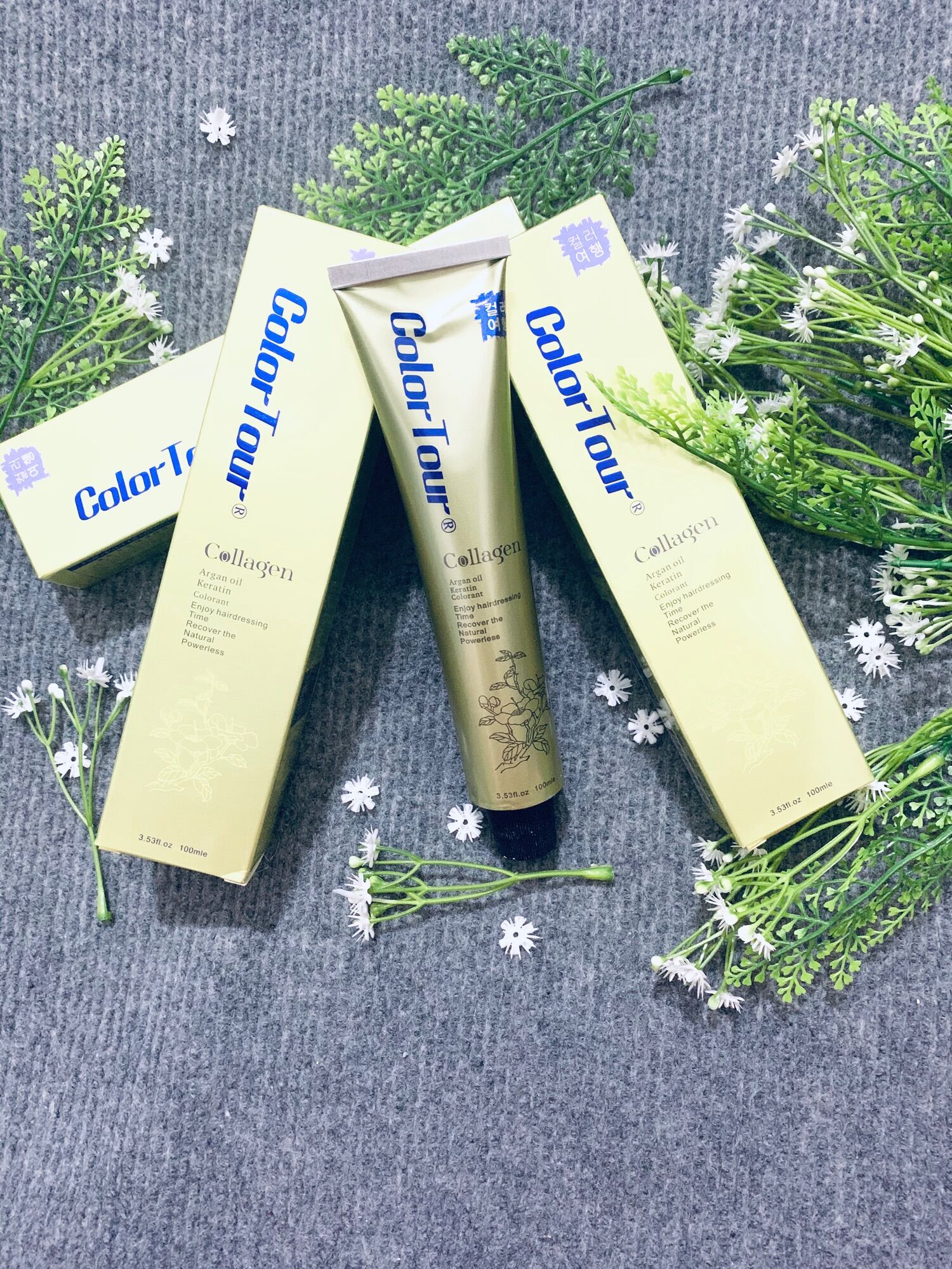 Thuốc nhuộm tóc colortour collagen 100ml hàn quốc
