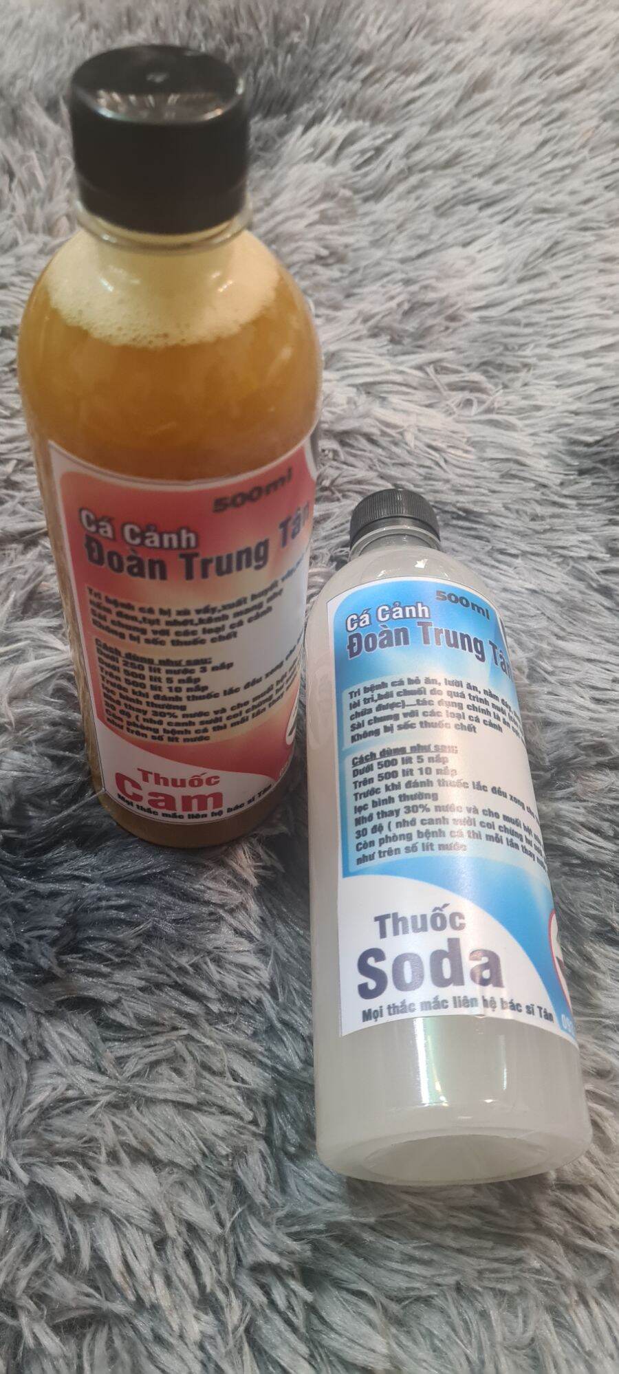 [HCM]Bộ đôi chế phẩm cam soda cho cá cảnh cá rồng