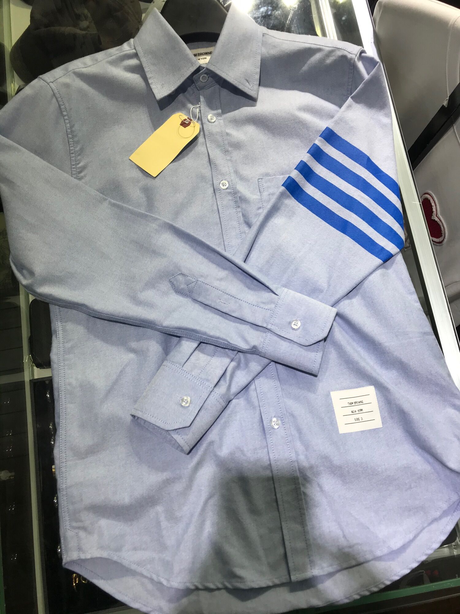 [HCM]Sơ mi Thom  4 sọc xanh cao cấp