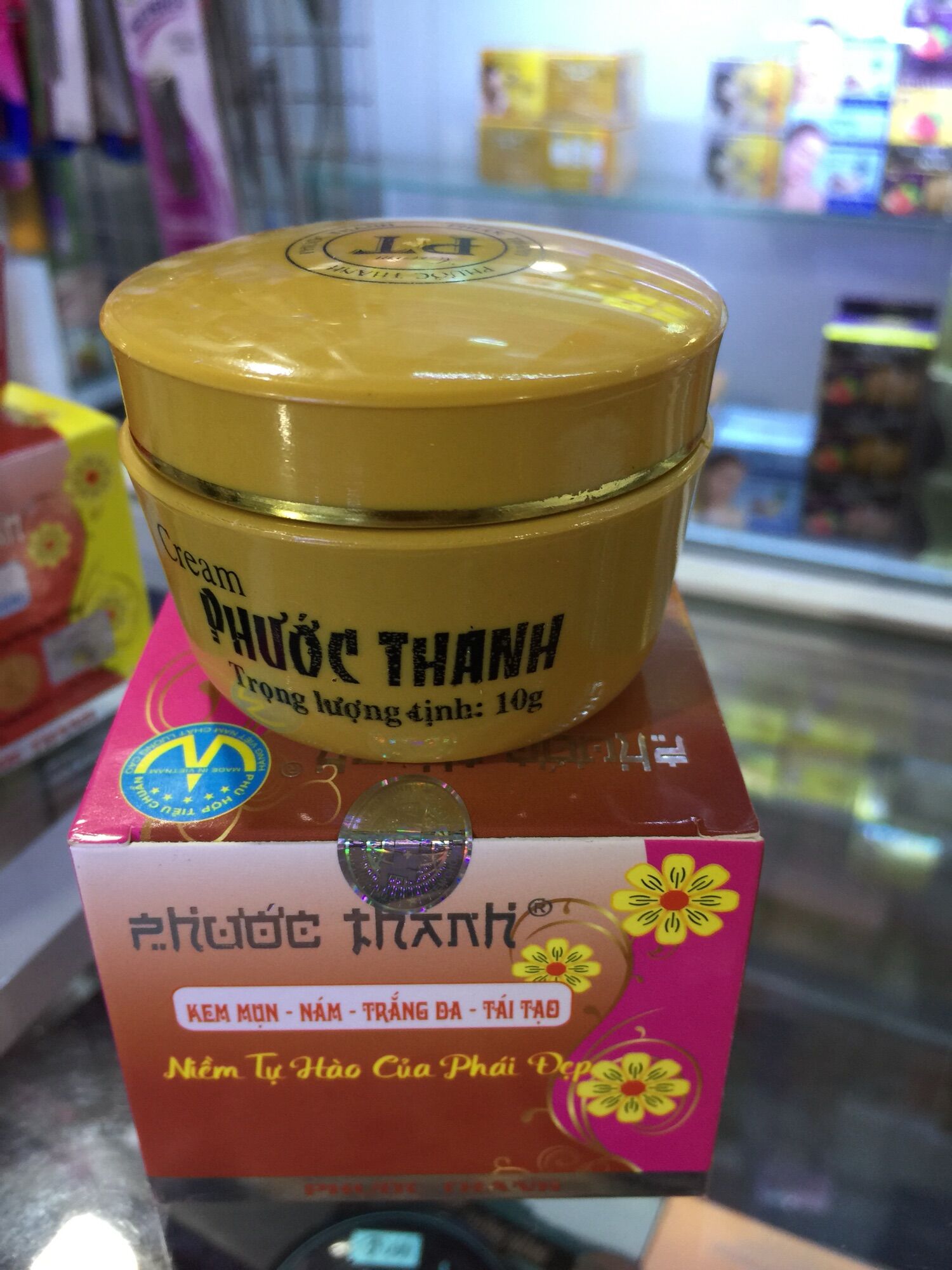 [HCM]Kem Phước thanh mụn, nám trắng da 10g
