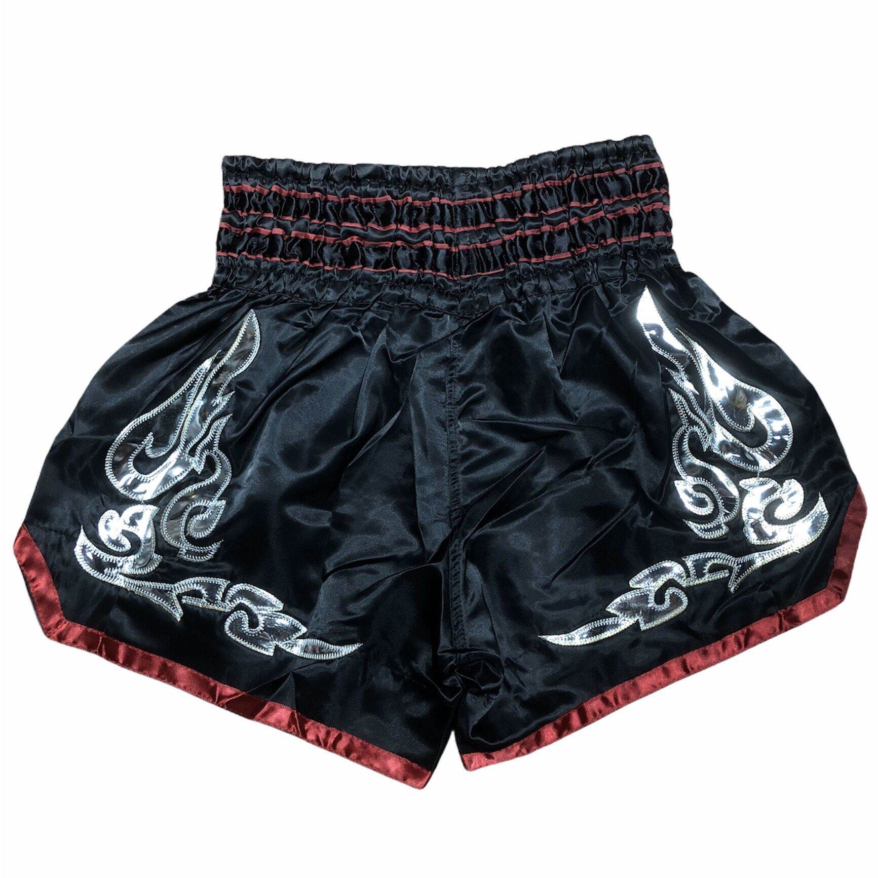 Quần Muay Thái AnotherBoxer cao cấp MT99 (Đen viền đỏ)