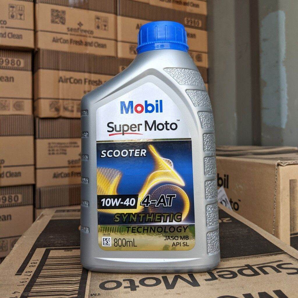 [HCM]Nhớt tay ga super Mobil Scooter 10W40 0.8 Lít