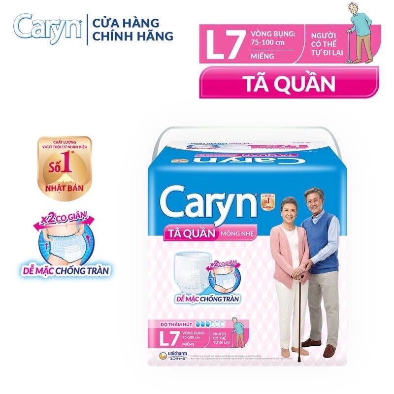 Tã quần caryn M8/L7 cho người già( bệnh)