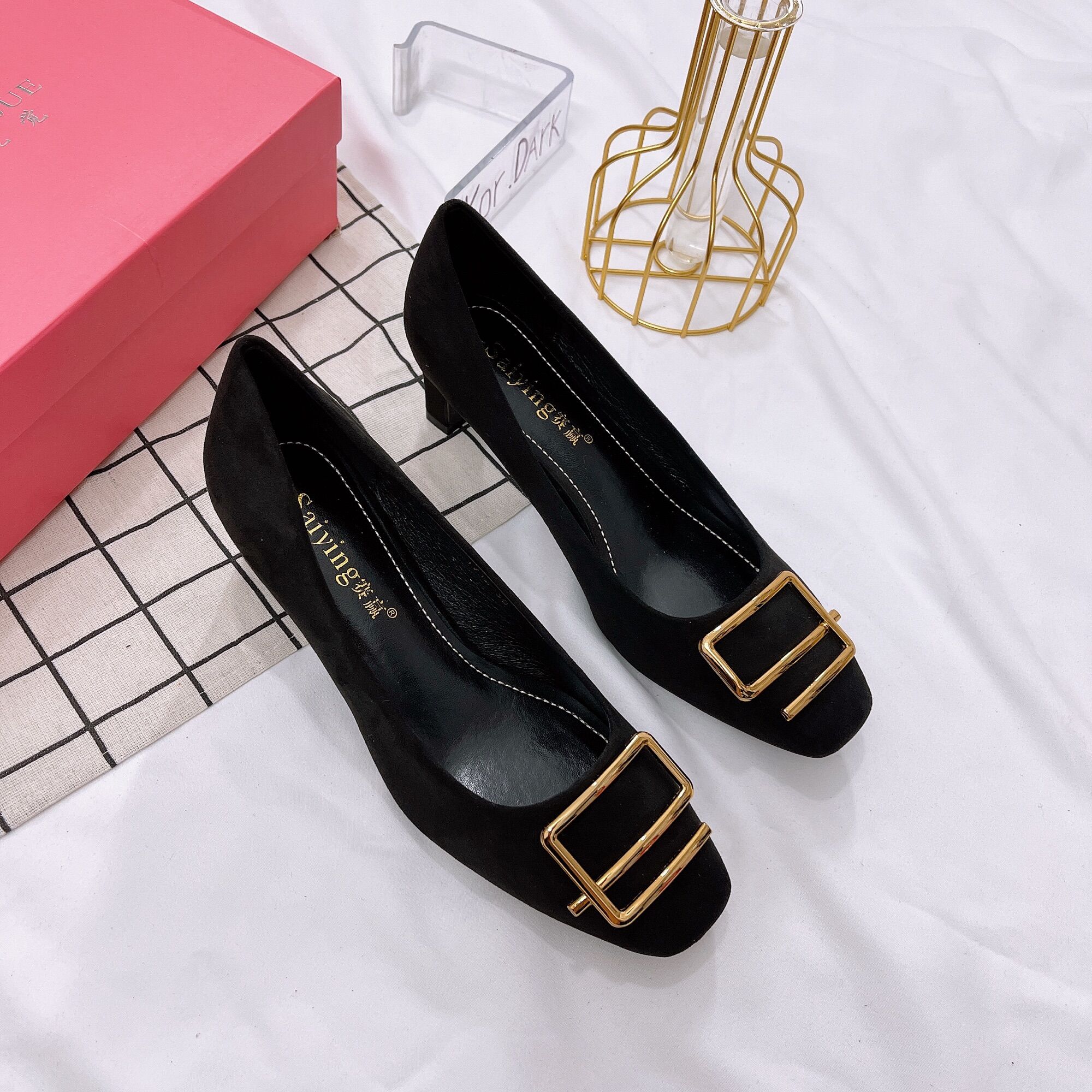 GIẦY NỮ ĐẾ CAO 5cm,GIẦY BÚP BÊ CAO GÓT