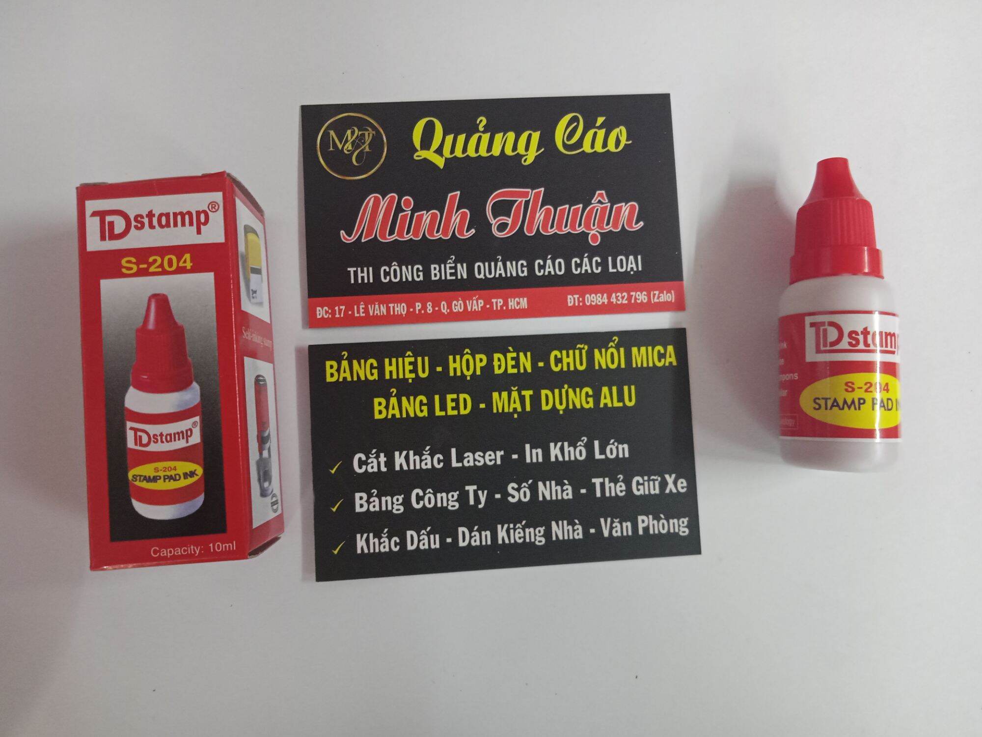 Mực Dấu Dstamp Xanh - Đỏ 10ml