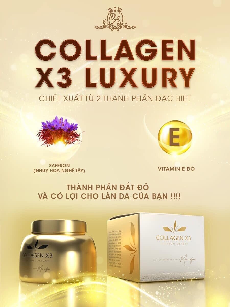 Kem Trắng Da Body Collagen X3 Luxury Cam Kết Chính Hãng 100% Của Công Ty Mỹ Phẩm Đông Anh .