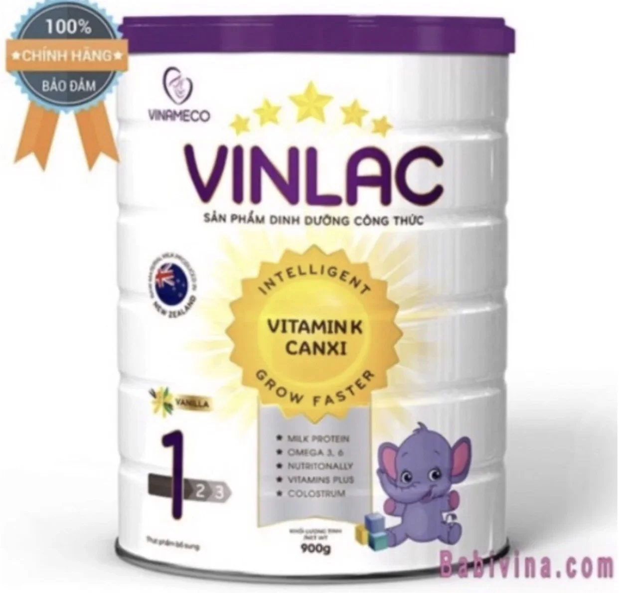 Sữa bột Vinlac số 1 lon 900g 6-36 tháng date mới)