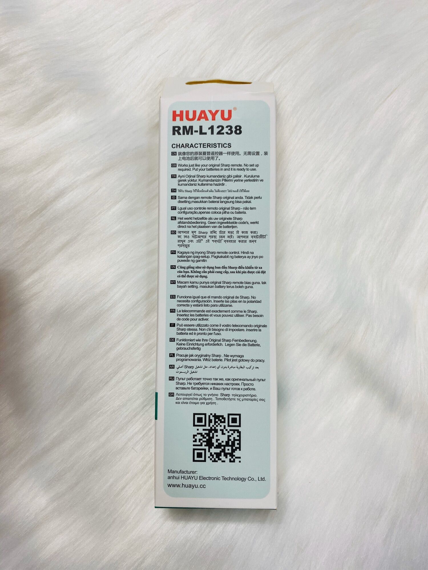[HCM]REMOTE ĐIỀU KHIỂN TIVI SHARP HUAYU RM- L1238