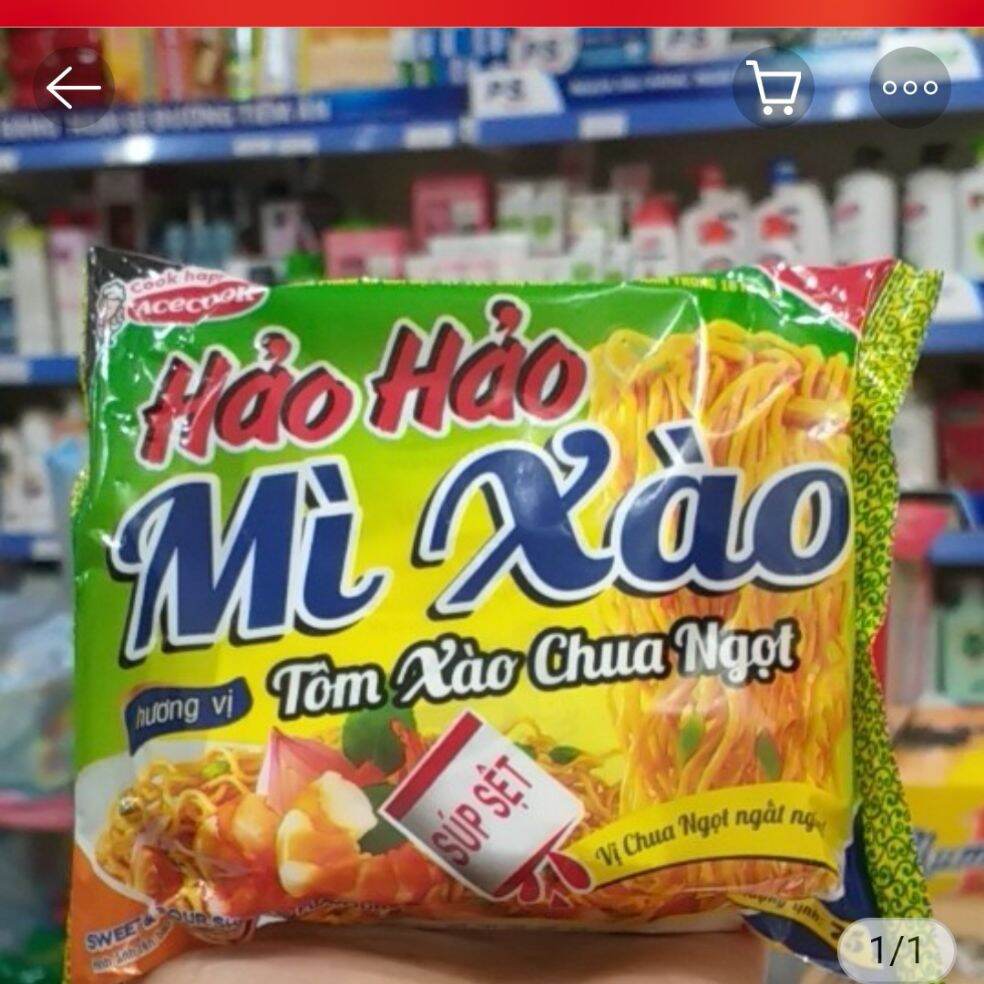 Thùng mì Hảo Hảo xào chua ngọt