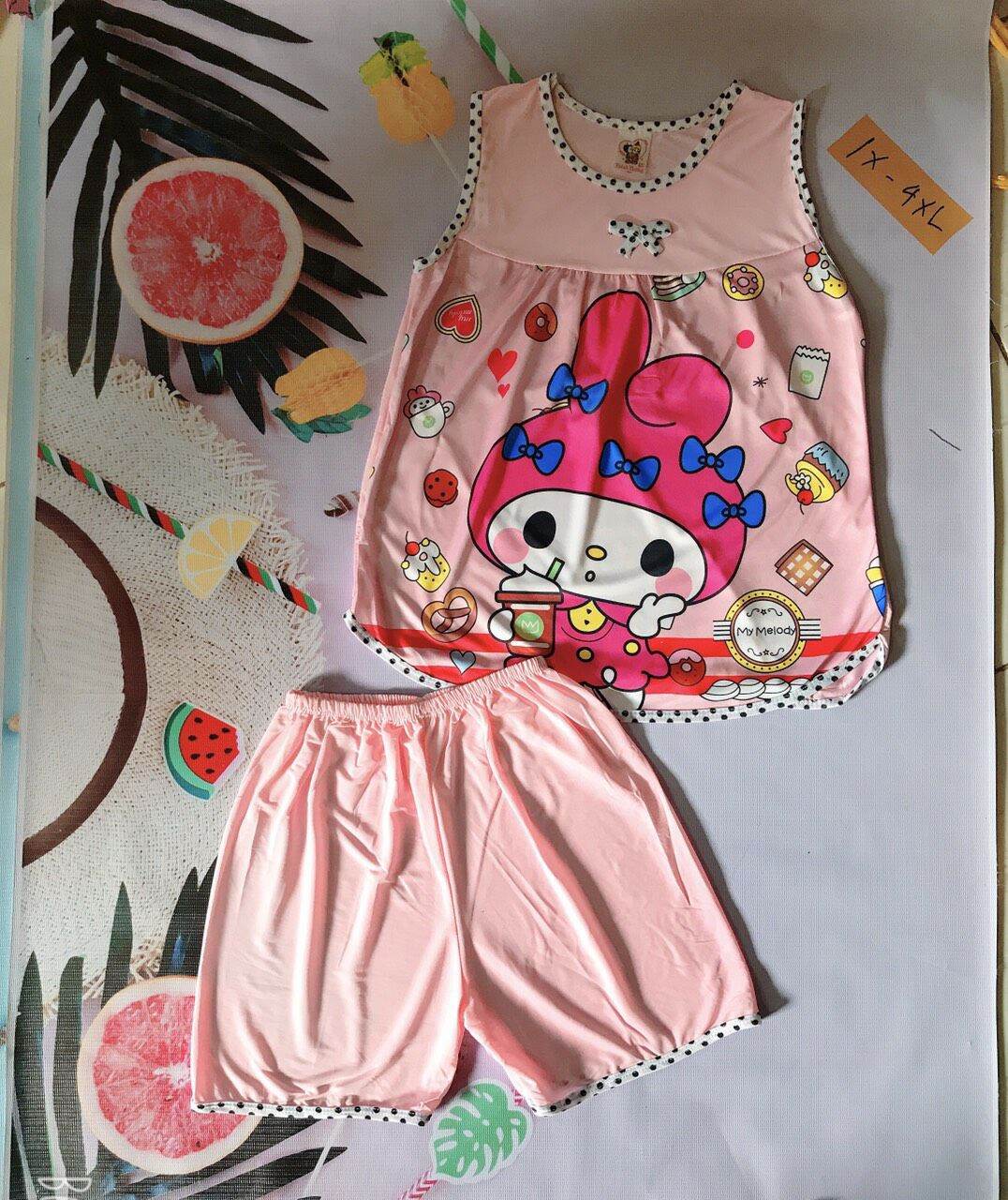 Bộ thun lạnh lớn bé gái 30 39ky