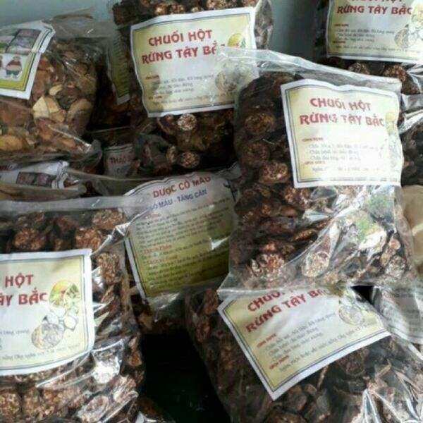 1kg chuối thái lát ( chuối hột rừng)