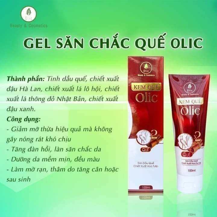 Kem quế Tan mỡ Olic