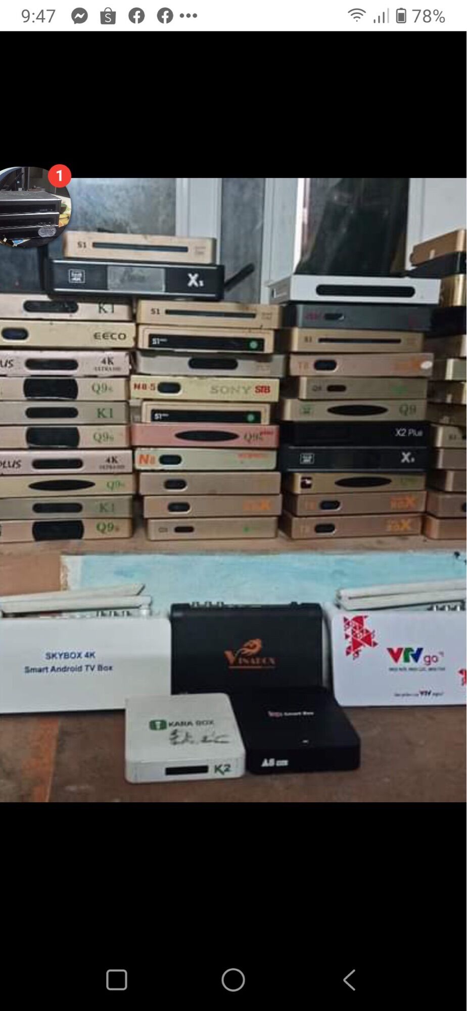 Đầu androi box đã qua sử dụng