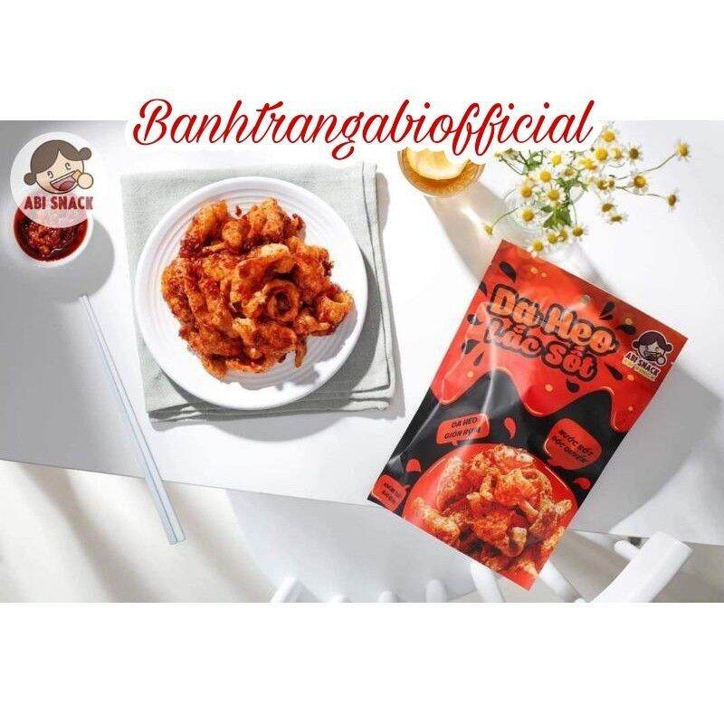 Da heo lắc sốt Abi Snack - Bánh tráng Abi